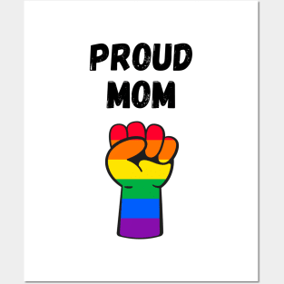 Proud Mom Rainbow Pride T Shirt Design Posters and Art